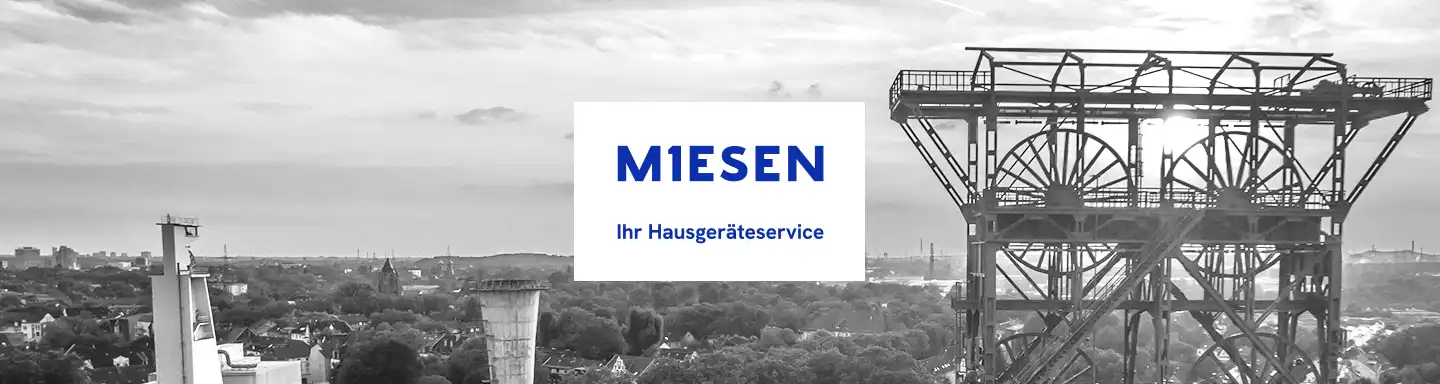 Hausgeräte Reparatur Miesen im nördlichen Ruhrgebiet zeigt Bild mit Panorama auf Zeche in Gelsenkirchen.